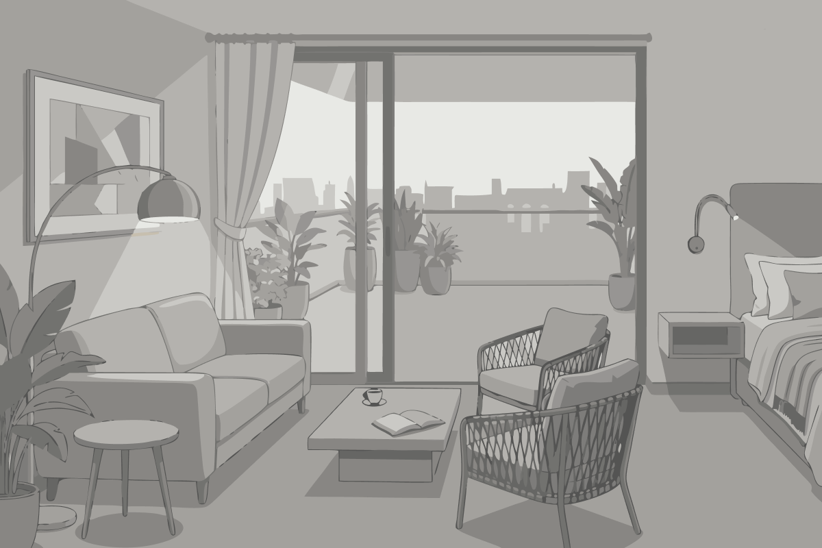 Apartment mit 2 Schlafzimmern